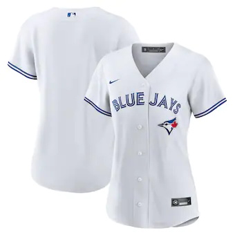 womens nike white toronto blue jays home blank replica jers